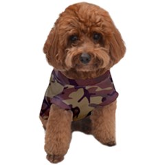 Camo Dark Brown Dog T-shirt by retrotoomoderndesigns