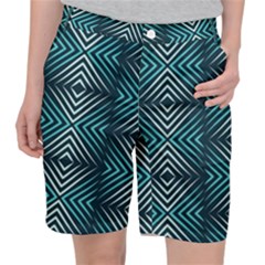 Blue Motif Design Pocket Shorts by tmsartbazaar