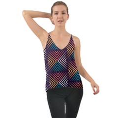 Vintage Motif Design Chiffon Cami by tmsartbazaar