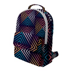 Vintage Motif Design Flap Pocket Backpack (large) by tmsartbazaar