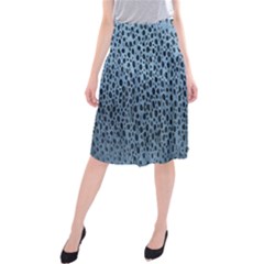 Blue Spotty Pattern Midi Beach Skirt by LoolyElzayat