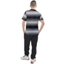 Geometrical blocks, rhombus black and white pattern Men s Sport Top View2