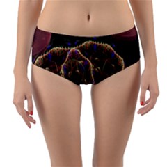Fractal Geometry Reversible Mid-waist Bikini Bottoms by Sparkle