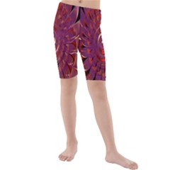 Chakra Flower Kids  Mid Length Swim Shorts by Sparkle