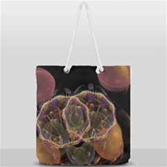 Fractal Geometry Full Print Rope Handle Tote (large) by Sparkle