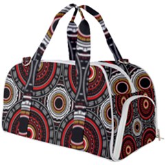 Tribal Aztec Mandala Art Burner Gym Duffel Bag by tmsartbazaar