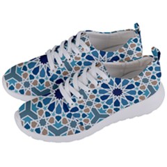 Arabic Geometric Design Pattern  Men s Lightweight Sports Shoes by LoolyElzayat