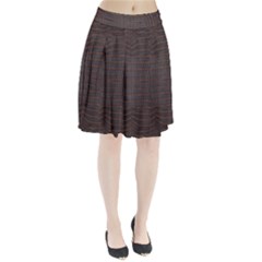 Chestnut Nile Crocodile Skin Pleated Skirt by LoolyElzayat