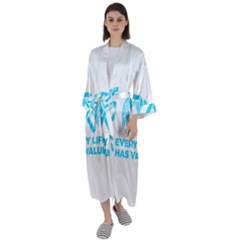 Child Abuse Prevention Support  Maxi Satin Kimono by artjunkie