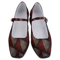 Abstract Zigzag Motif Women s Mary Jane Shoes by tmsartbazaar