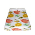 Citrus Gouache Pattern Fitted Sheet (Full/ Double Size) View1