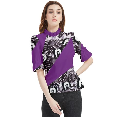 Ljp Frill Neck Blouse by Ladyjpstyles07
