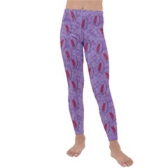 Tropical Flower Forest Of Ornate Colors Kids  Lightweight Velour Leggings by pepitasart