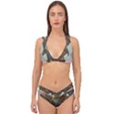 Digital Geometry Double Strap Halter Bikini Set View1