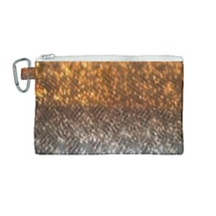 Glitter Gold Canvas Cosmetic Bag (medium) by Sparkle