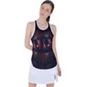Twist Flower Racer Back Mesh Tank Top View1