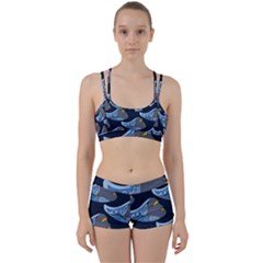 Queen Fish Doodle Art Perfect Fit Gym Set by tmsartbazaar