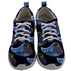 Queen Fish Doodle Art Mens Athletic Shoes by tmsartbazaar