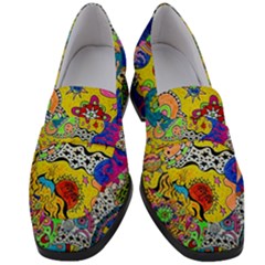 Supersonicplanet2020 Women s Chunky Heel Loafers by chellerayartisans