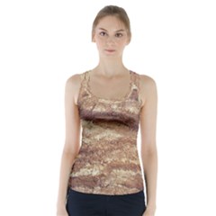 Grunge Surface Print Racer Back Sports Top by dflcprintsclothing