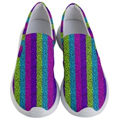 Glitter Strips Women s Lightweight Slip Ons by Sparkle
