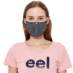 Black And White Geometric Kinetic Pattern Cloth Face Mask (adult) by dflcprintsclothing