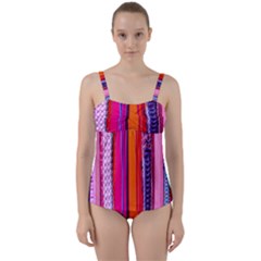 Fashion Belts Twist Front Tankini Set by essentialimage