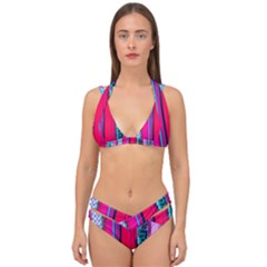 Fashion Belts Double Strap Halter Bikini Set by essentialimage