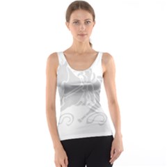 Cowgirl Barrel Racing A White Horse Tank Top by WayfarerApothecary