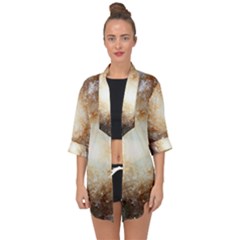 Galaxy Space Open Front Chiffon Kimono by Sabelacarlos