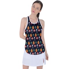Halloween Racer Back Mesh Tank Top by Sparkle