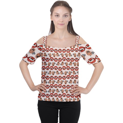 Halloween Cutout Shoulder Tee by Sparkle