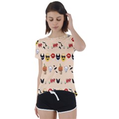 Halloween Short Sleeve Foldover Tee by Sparkle