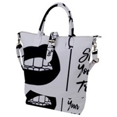 Speak Your Truth Buckle Top Tote Bag by 20SpeakYourTruth20