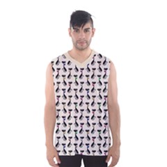 Lady Cat Pattern, Cute Cats Theme, Feline Design Men s Basketball Tank Top by Casemiro