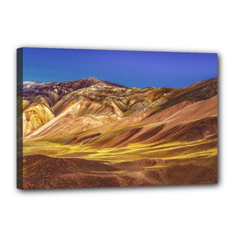 Colored Mountains Landscape, La Rioja, Argentina Canvas 18  X 12  (stretched) by dflcprintsclothing