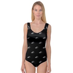 Formula One Black And White Graphic Pattern Princess Tank Leotard  by dflcprintsclothing