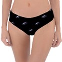 Formula One Black And White Graphic Pattern Reversible Classic Bikini Bottoms View3