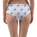 American Football Ball Motif Print Pattern Reversible Mid-Waist Bikini Bottoms View2
