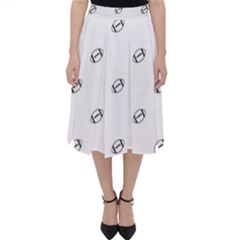 American Football Ball Motif Print Pattern Classic Midi Skirt by dflcprintsclothing