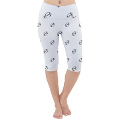 American Football Ball Motif Print Pattern Lightweight Velour Cropped Yoga Leggings by dflcprintsclothing