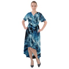 Cold Snap Front Wrap High Low Dress by MRNStudios