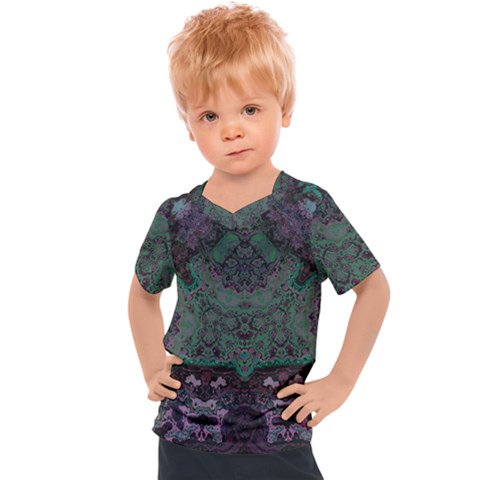 Mandala Corset Kids  Sports Tee by MRNStudios
