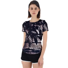 Dark Spring Back Cut Out Sport Tee by MRNStudios