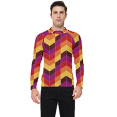 Geometric  Men s Long Sleeve Rash Guard by Sobalvarro