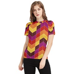 Geometric  Women s Short Sleeve Rash Guard by Sobalvarro