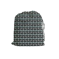 Skull Pattern Drawstring Pouch (large) by Sparkle