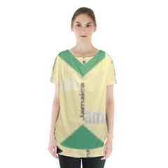Jamaica, Jamaica  Skirt Hem Sports Top by Janetaudreywilson