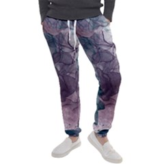 Teal And Purple Alcohol Ink Men s Jogger Sweatpants by Dazzleway