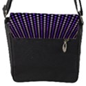 Purple and Pink Dots Pattern, black background Removable Flap Cover (S) View2